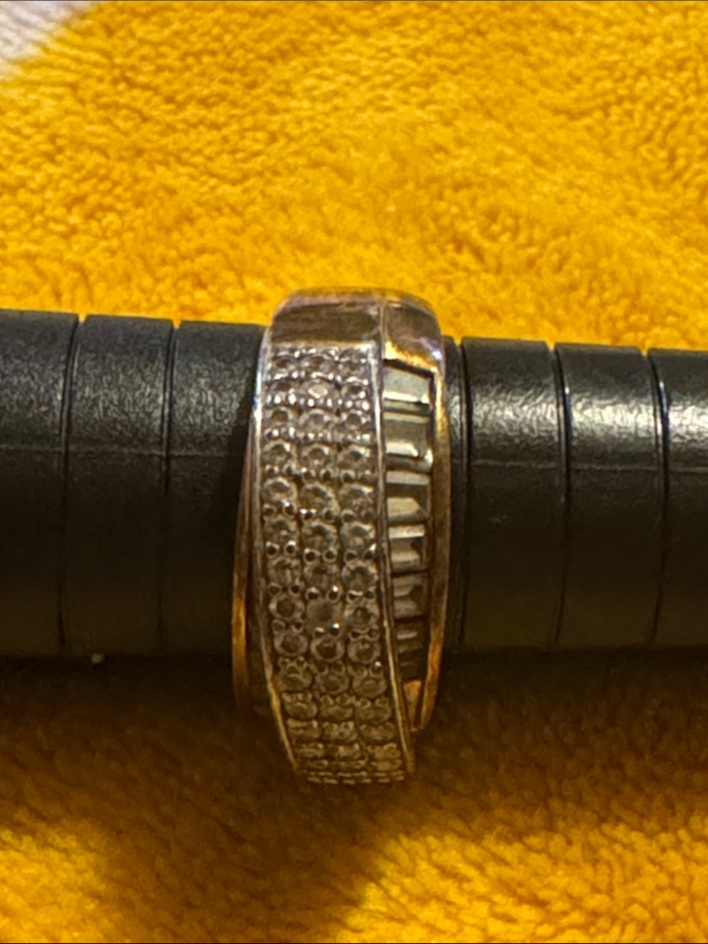 CZ Pavé and Baguette 925 Sterling Ring